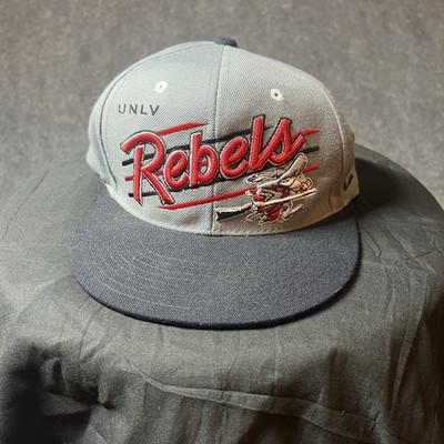 UNLV Rebels Hat NCAA Zephyr Hat Unisex Gray Black Rare Sample Snapback Hat