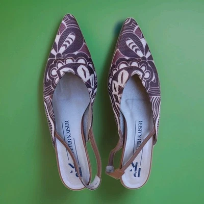 Peter Kaiser Ballerina Damenschuhe Sommerschlussverkauf!Braun Gr.5 Made Germany  - Bild 1 von 4