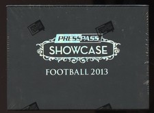 2013 Press Pass Showcase Football Hobby Box - 6 Auto - Factory Sealed