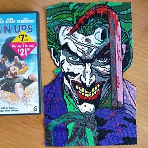 Handmade Beaded Joker Portrait Mosaic Artwork Wall Art Decor