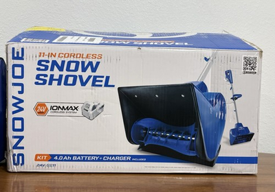#ad #ad Snow Joe 24 Volt 11 Inch 4 Ah Cordless Snow Shovel w Brushless Motor $85.00