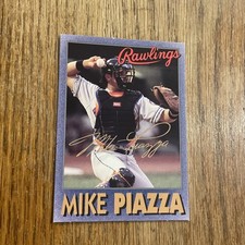 1998 RAWLINGS PROMO CARD Mike Piazza eX+ condition tough