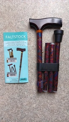 Faltstock oder Reisestock aus Alu mit Komfortgriff in oriental - Bild 1 von 4