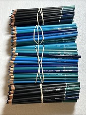  214 Colored Pencils  BLUE MIX BULK