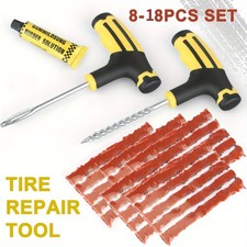8/18pcs Tire Repair Kit Heavy Duty Tire Plug Kit Car Truck Motorcycle Plug Patch