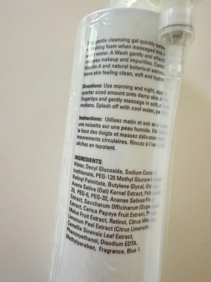 SERIOUS SKINCARE A Defiance A Wash Gel Limpiador a Espuma + Bomba: Jumbo 16oz ¡NUEVO! Foto 3 de 4