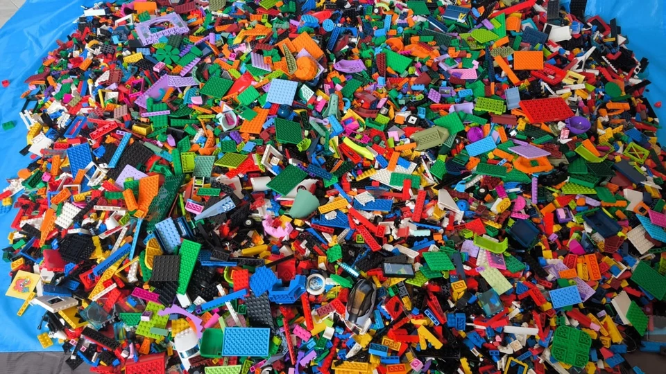 Lego Sfuso Assortito Lavato e Sanificato al Kg 100% Originale Lotto da 1Kg - Immagine 2 di 4