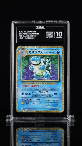 Blastoise #003/032 Base Set Pokemon TCG Classic Japanese TAG 10 Gem Mint 5a