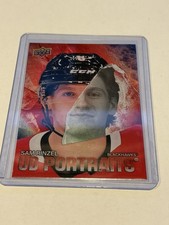 2025-26 Upper Deck Series 2 UD Portraits Sam Rinzel #P-49 Red 198/199 RC SP