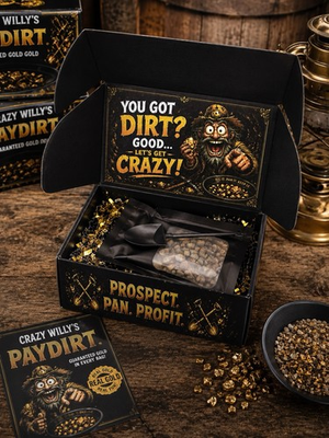 #ad #ad Crazy Willy’s Paydirt – Guaranteed Gold Paydirt Bag Prospector Kit $24.99