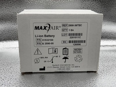 MAX AIR SYSTEMS LI-ION BATTERY - 01532104 & 2590-05 - [NEW]
