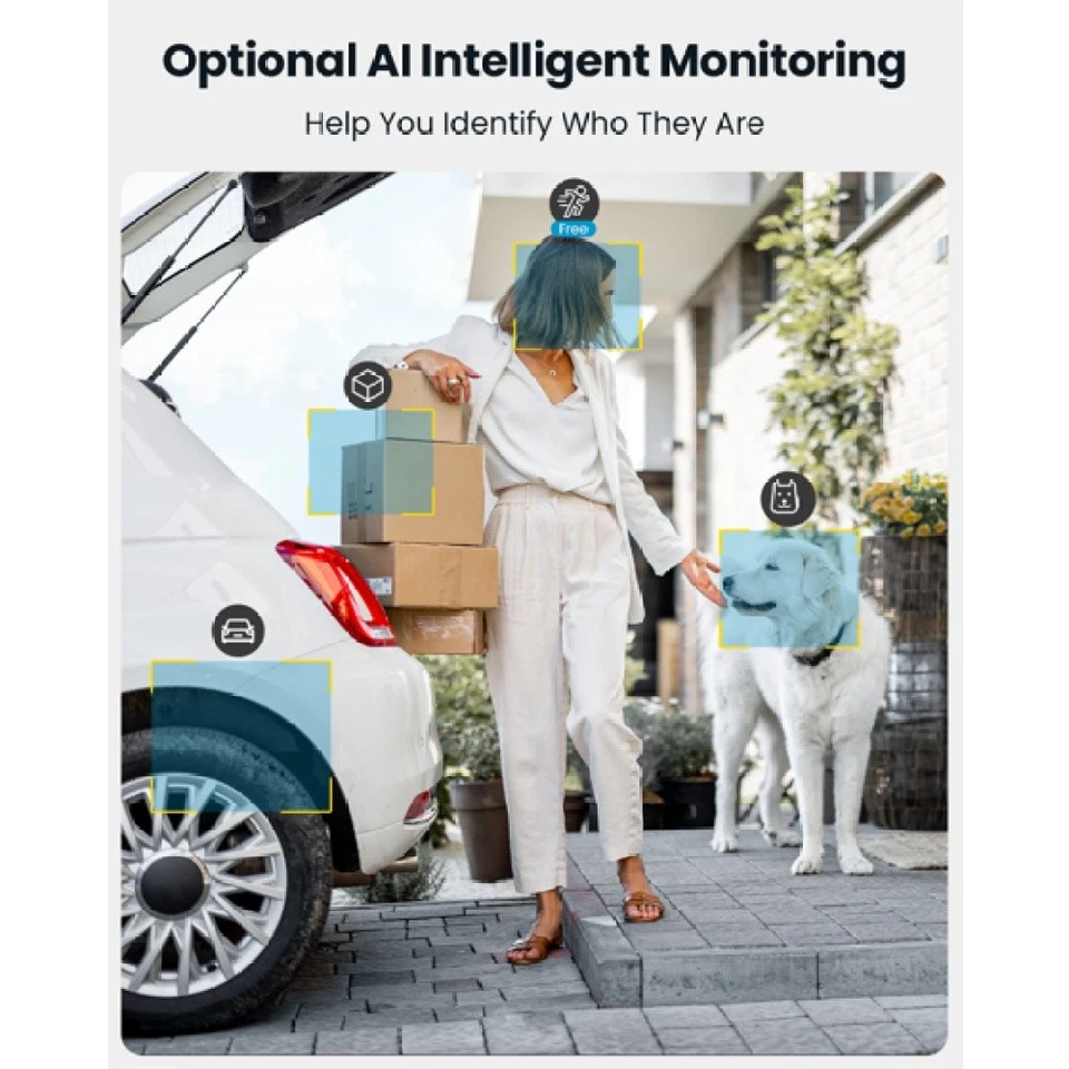 Cámara de Seguridad Solar ieGeek Inalámbrica Exterior 2K Vista 360° PTZ Color Visión Nocturna Foto 3 de 4