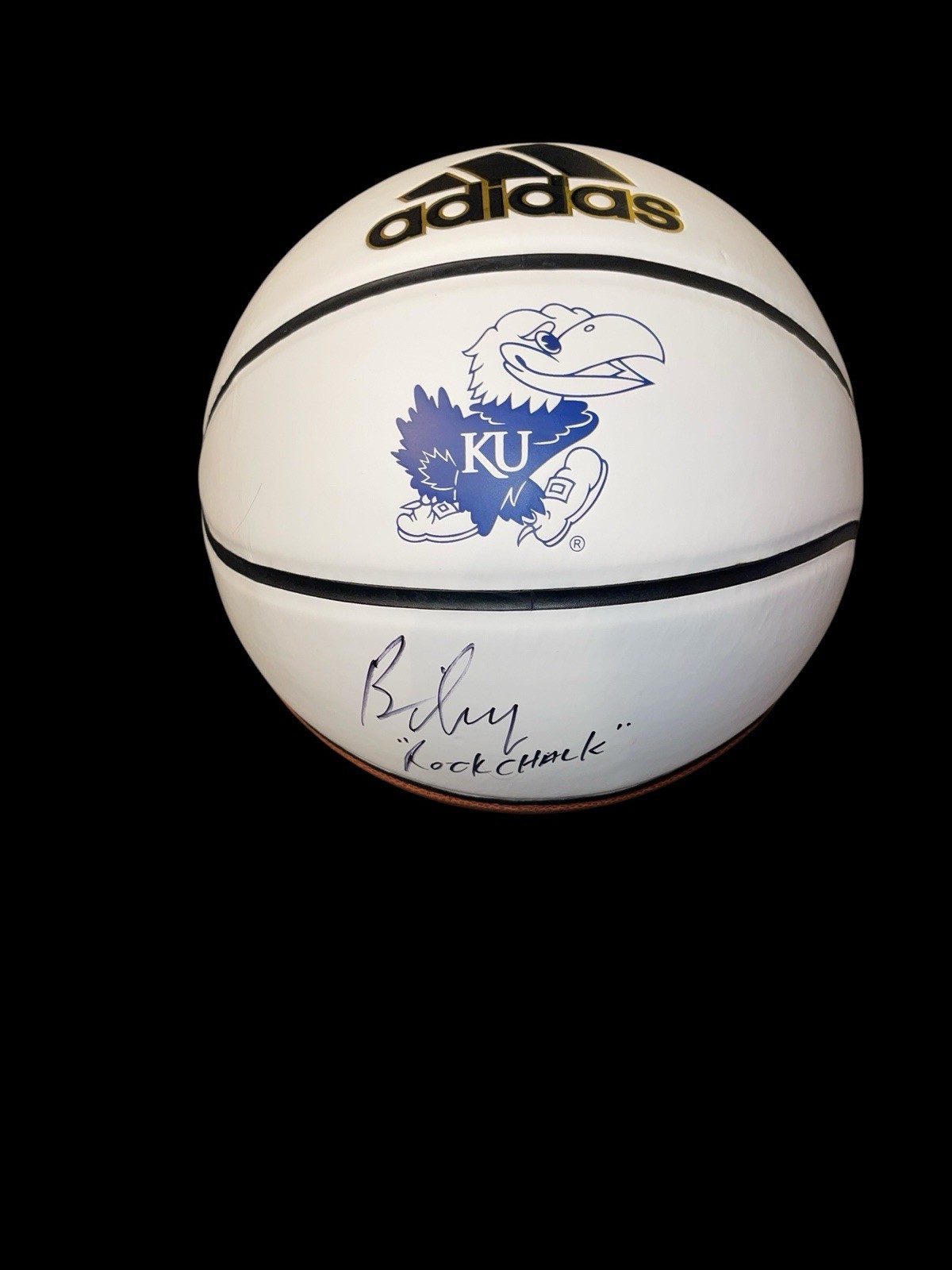 Bill Self Autographed Signed Kansas Jayhawks BASKETBALL KU 08 22 National Champions JSA 