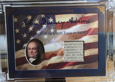 2025 A Word From POTUS Relic Handled by John Quincy Adams 13/49