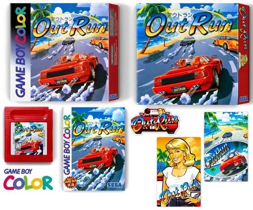 Out Run Remake for GBC) / GameboyColor / Rare Game Box Set