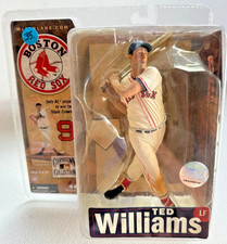 Ted Williams McFarlane MLB Series 4 action figure & Vintage Trading Card Combo