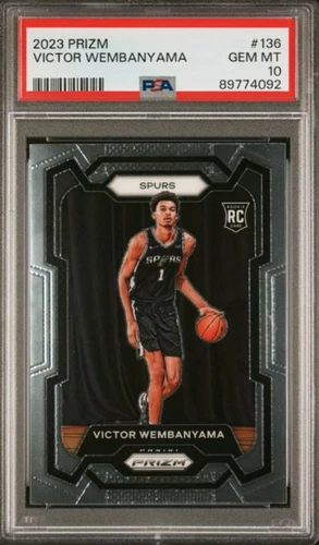 2023-24 Panini Prizm - Victor Wembanyama #136 (RC) SA Spurs PSA 10 GEM MINT!