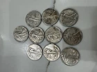 VINTAGE SET OF 10 WALKING LIBERTY HALF DOLLARS.