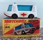 Matchbox Lesney Superfast MB46 Stretcha Fetcha Ambulance Mk 4. 1971, Boxed