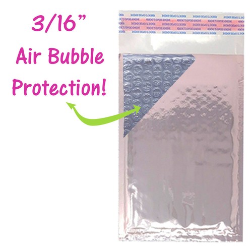 4x8" Teal, Gold, Rose Gold, Metallic Bubble Mailers, Padded Shipping Envelopes - Picture 23 of 63