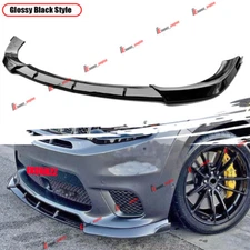 For Jeep Grand Cherokee SRT 17-21 Trackhawk 18-21 Glossy Black Front Bumper Lip
