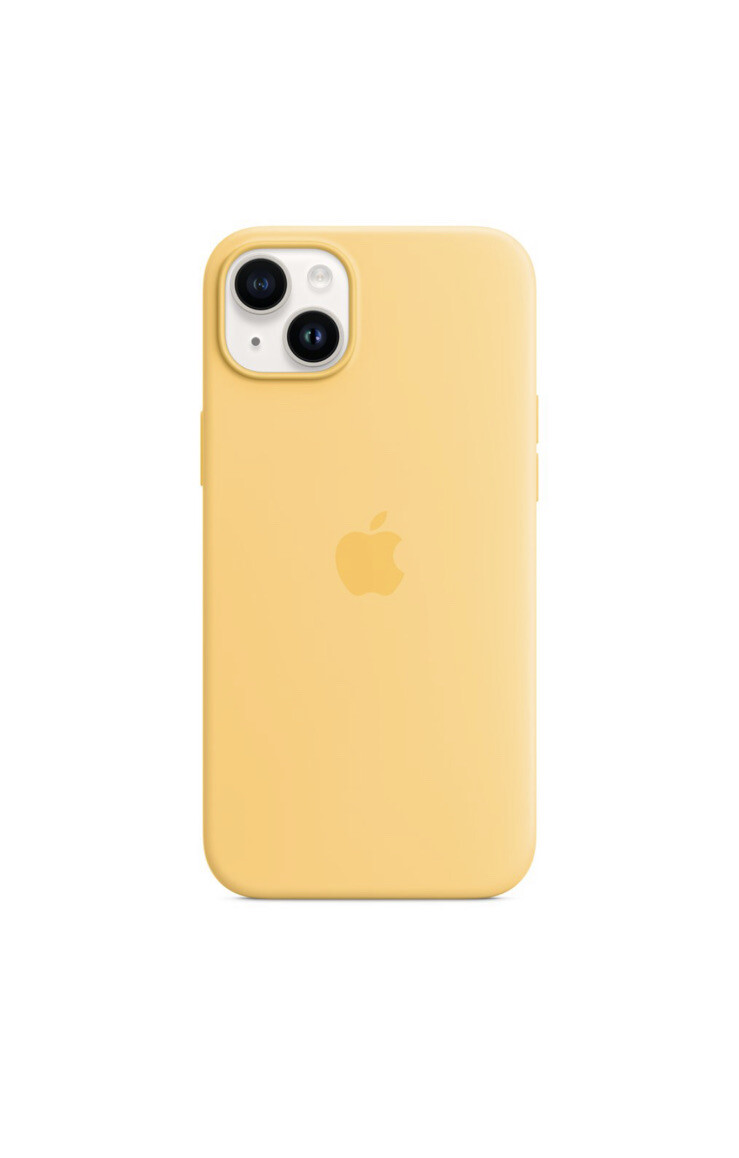 Apple iPhone 14 Plus Silicone Case with MagSafe in Sunglow - NIB