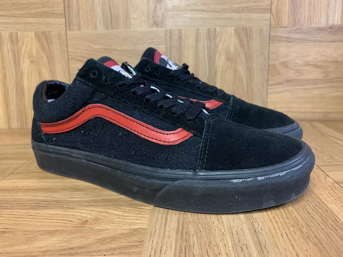 Red and black mickey mouse best sale vans