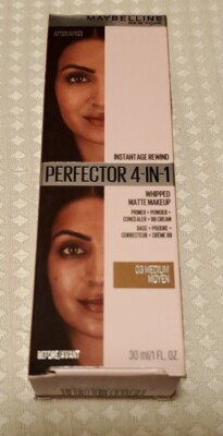 NEW MAYBELLINE ~Medium 03 Instant Age Rewind Perfector 4-In-1 Matte Make-Up