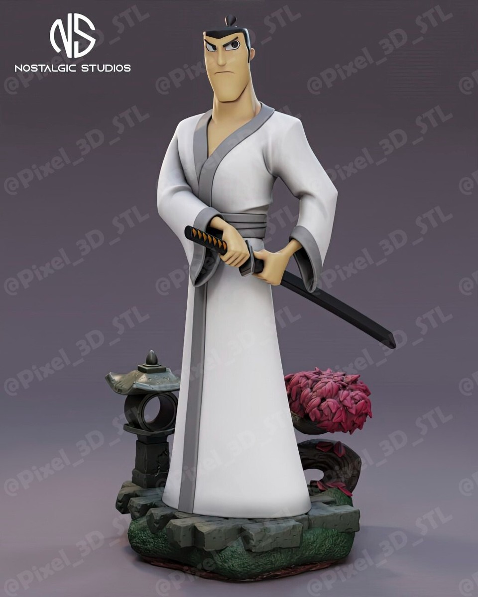 UNPAINTED Samurai Jack Diorama 3d Printed Model Kit | eBay