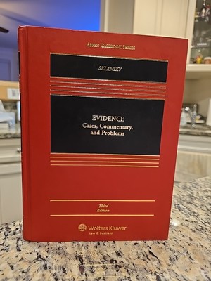 Evidence Cases, Commentary and Problems by David A. Sklansky 2012 Hardcover Note