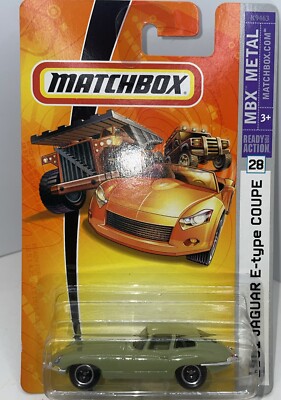 Matchbox 1961 Jaguar 1961 E-type Coupe #28 Green MBX Metal