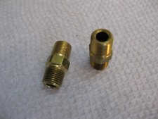1/8"NPT x 1/8"NPT Male Brass Coupling  2pc lot, Parker PHC2 16P-2