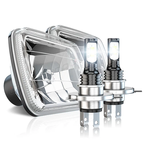for GMC C4500 C5500 C6500 TopKick 2003-09 Pair 7x6" Led Headlights High/Low Beam - Picture 1 of 18