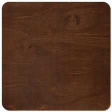 Holz Quadrat Kastanie beidseitig lackiert Deko Basteln 3-50cm