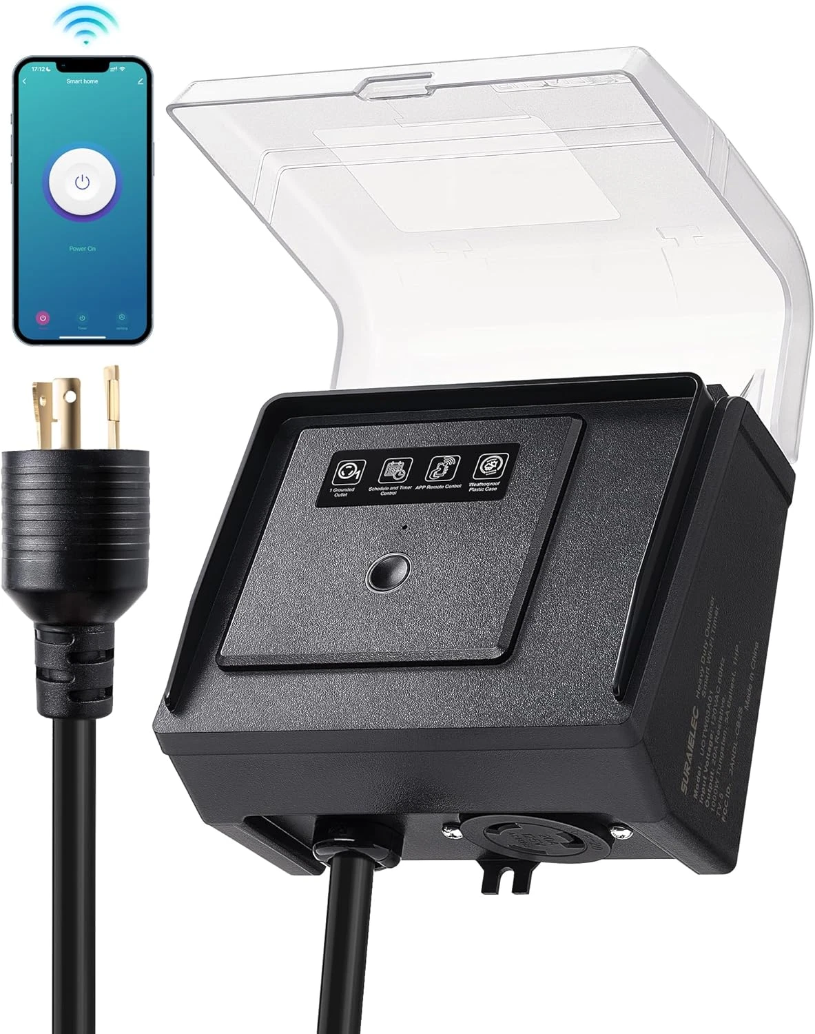 Smart Wifi Pool Timer for Above-Ground Pools, App Control, 20A, Weatherproof