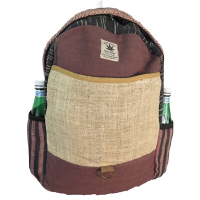 Hemp Backpack | Organic |THC Free | Eco Friendly | Free of Toxic Chemicals |L ॐ 