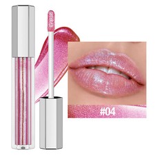 Women Girls Lip Gloss Sparkly Liquid Lipstick Glow Metallic Lip Glaze Dazzling