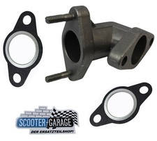 Auslass / Auspuffkrümmer + 2x Dichtung für Piaggio PK 50 / Ape 50 / PK 50 XL