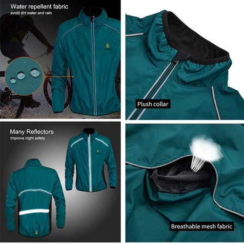 Fahrradjacke Junior Herren Damen Radjacke Winddichte für Mountainbike, Radfahren - Bild 9 von 23