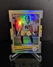 #'ed/75 💥 T. J. WATT SP 2020 Panini Donruss Press Proof Silver Die-Cut Holo