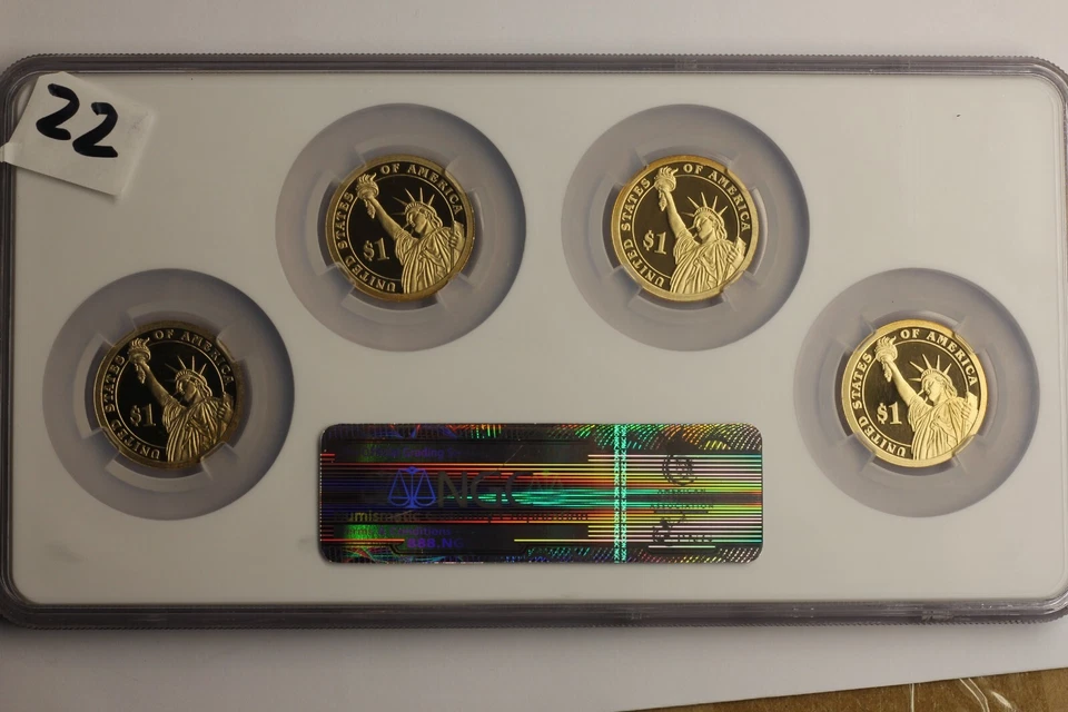 2010-S NGC PF69 UCAM - Presiden US Mint Proof 4 Coin - Ultra Cameo - 4 Coin Set! - Image 2 of 3