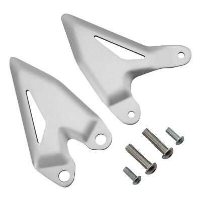 Driver Footpegs & Bracket Set For Kawasaki Ninja 400 (2018-2024) & Z400 (2019-2024) - Chrome Aluminum