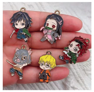 lot 50 pcs Anime boy mix Metal Charm Pendant DIY Earring Necklace Jewelry  Making