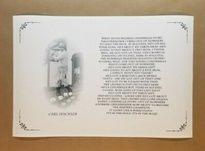 Caddyshack Poster 12" x 18" Carl Cinderella Quote Bill Murray Golf Gift dad