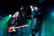 Terry Brock Ian James Stewart of rock group Strangeways live on st- Old Photo 2