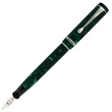 Conklin Duragraph Forest Green & Chrome Fountain Pen - Fine Nib - NEW/BOX