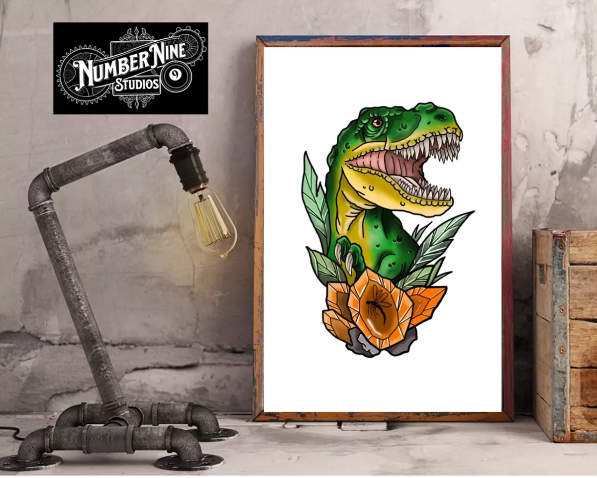 T-Rex Jurassic Park Jurassic World by projectdecals on   Tatuagens de  dinossauros, Festa de aniversário de dinossauro, Tatuagem gato preto