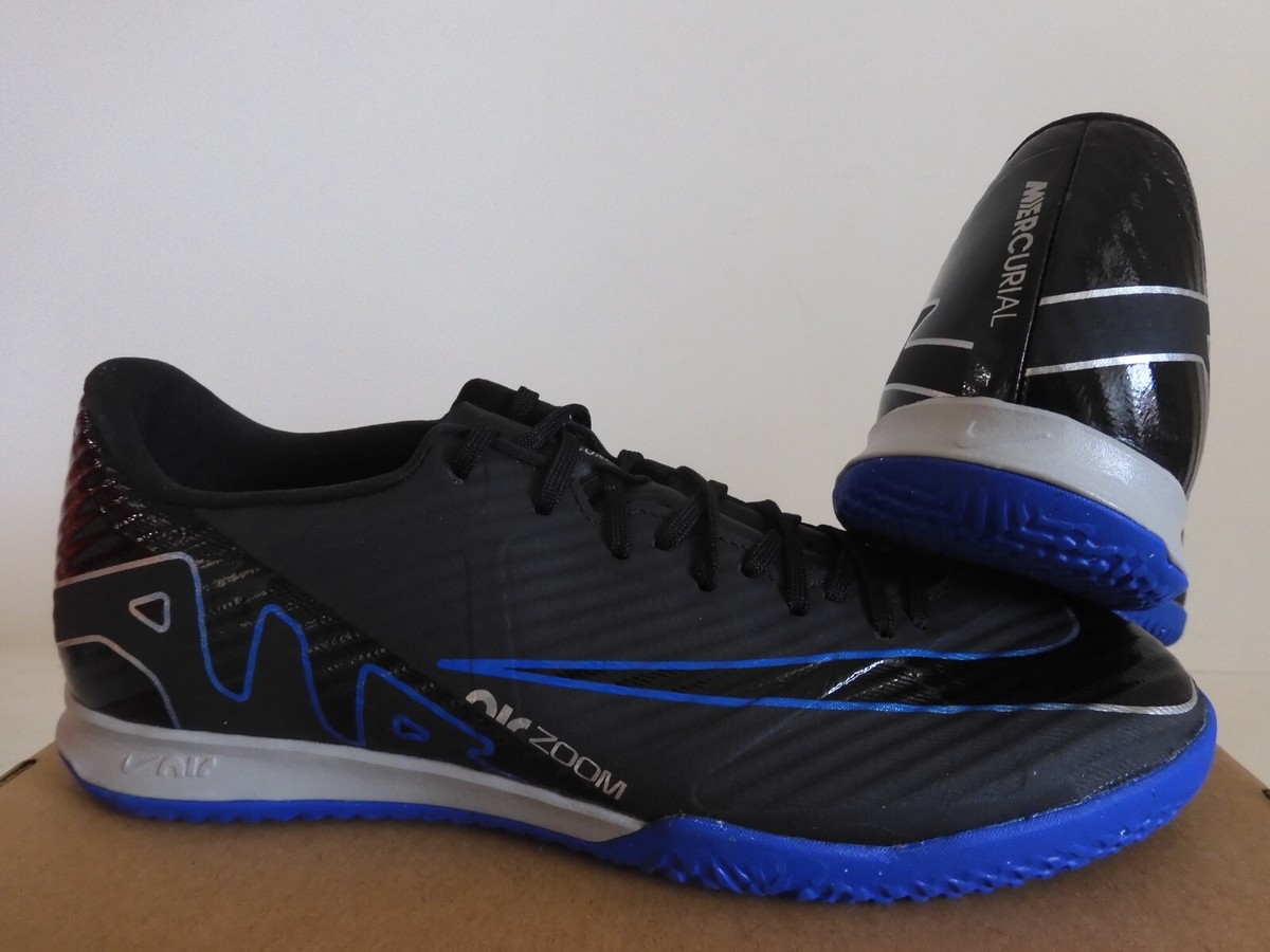 Nike Zoom Mercurial Vapor 15 Academy Ic Black-Chrome-Blue Sz