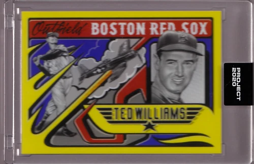 Ted Williams Red Sox Topps Project 2020 #327 1954 #250 Design by Mister Cartoon