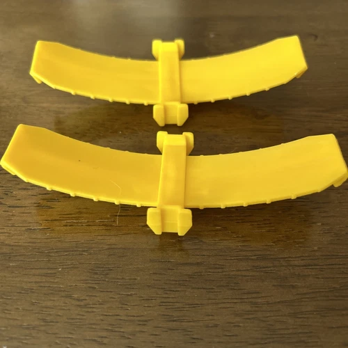 Hot Wheels Loop Base Track Parts (2) 1990 Mattel